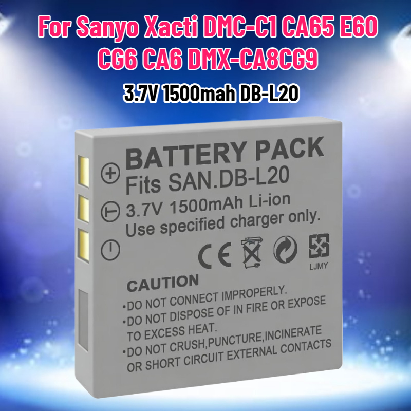 Drone Camera Action - Bateria 3.7V 1500mAh DB-L20 do aparatu
